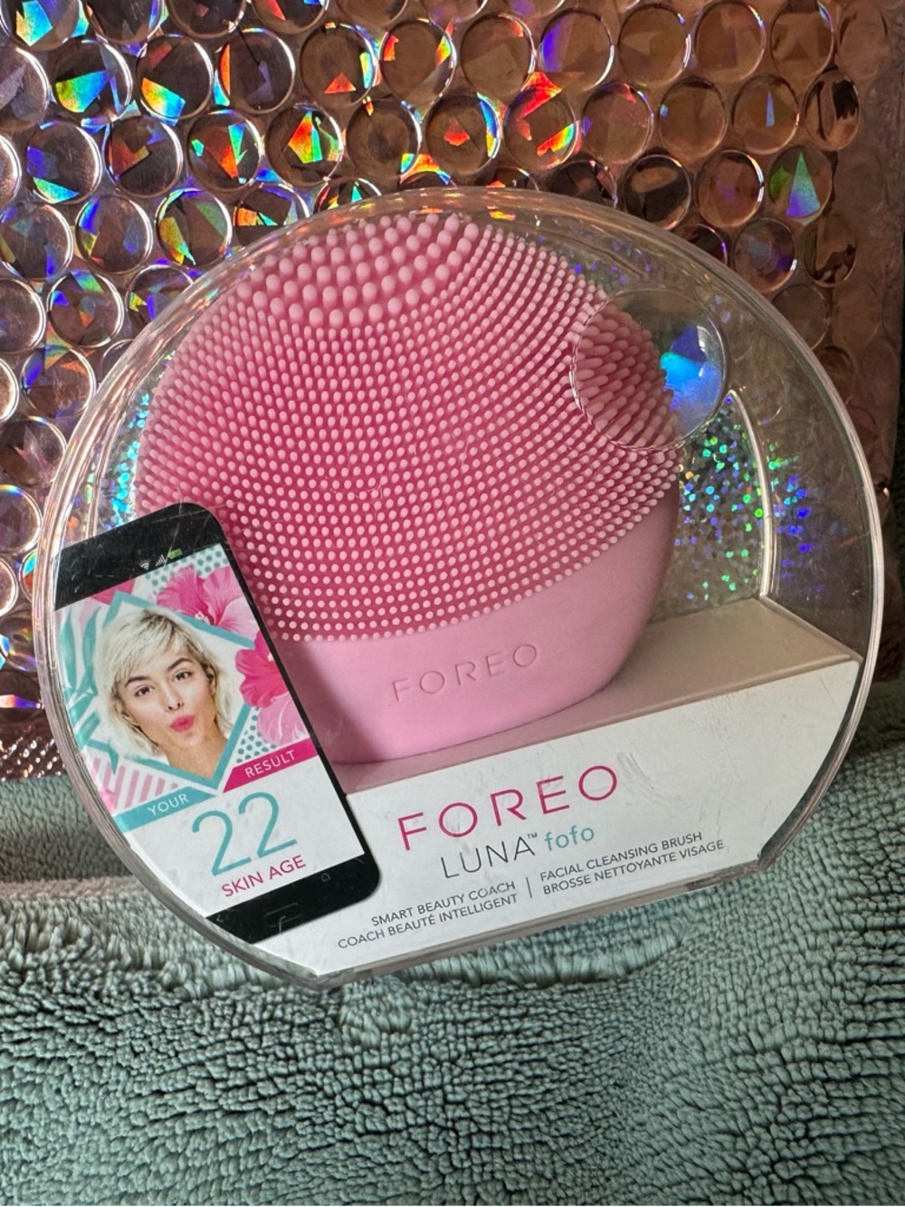 FOREO LUNA fofo Pearl Pink Facial Cleansing Device